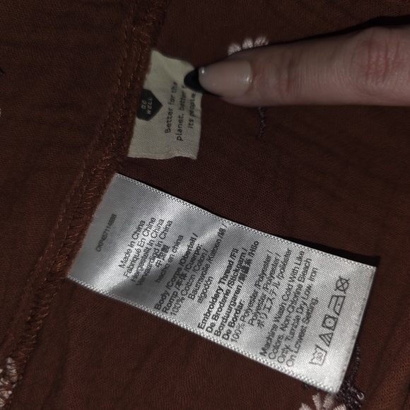 Madewell Women's Floral Embroidered Puff-Sleeve Small  ($82) - Picture 6 of 9